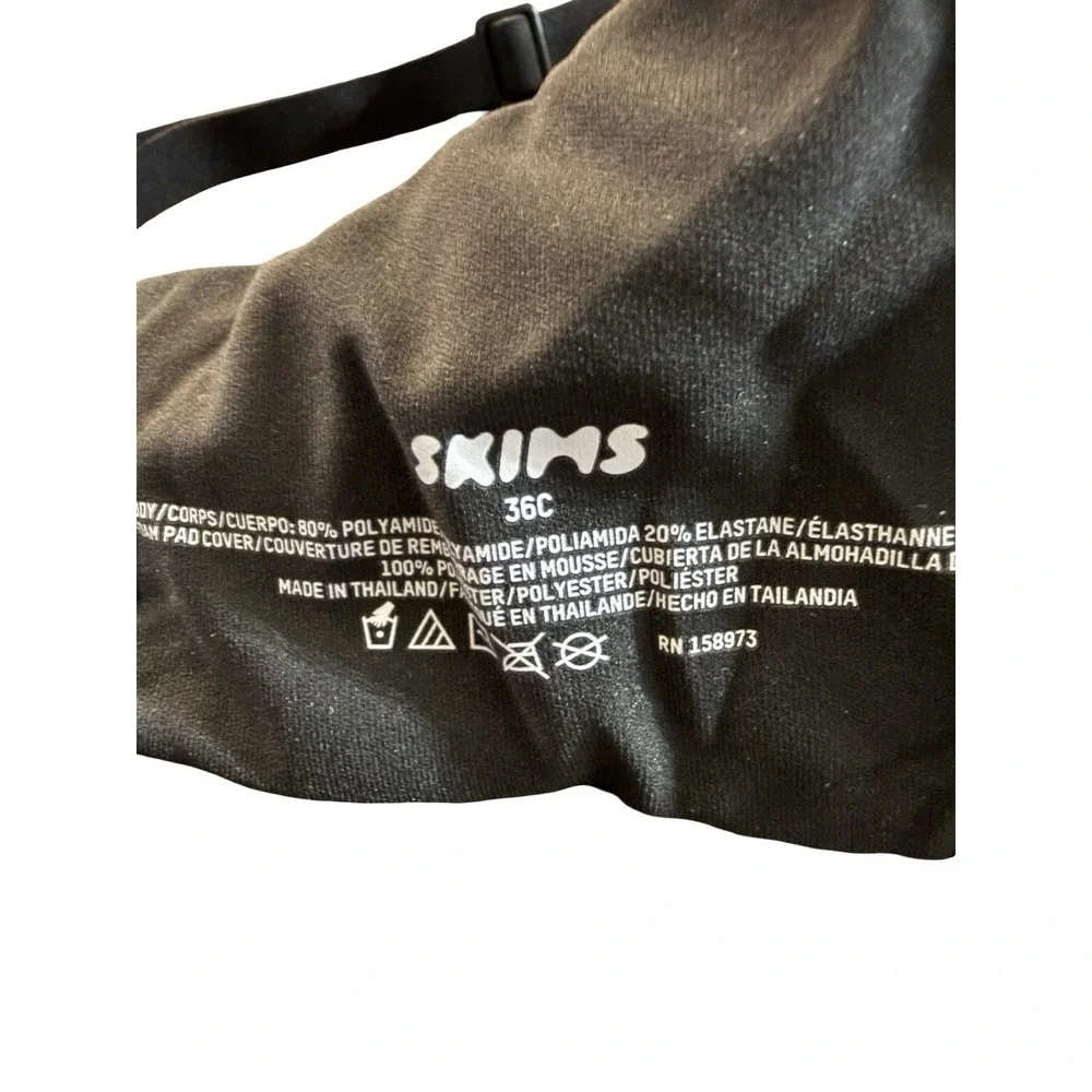 Skims Ultimate Push Up Plunge Bra - NWOT - Onyx - 36c - Picture 4 of 4